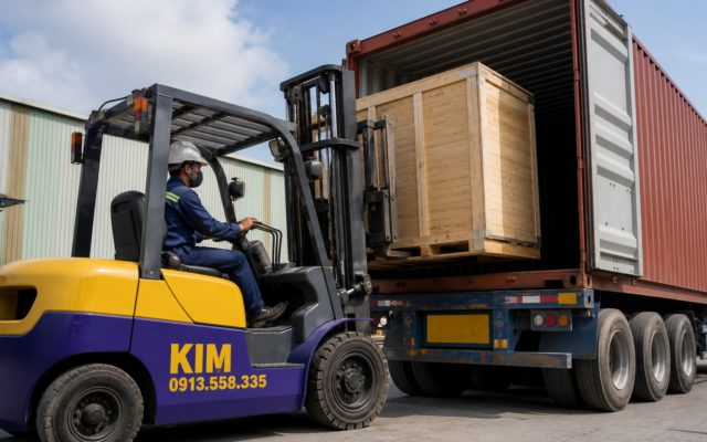 Cho thuê xe nâng tại KCN Tân Đông Hiệp B – KIM 0913.558.335