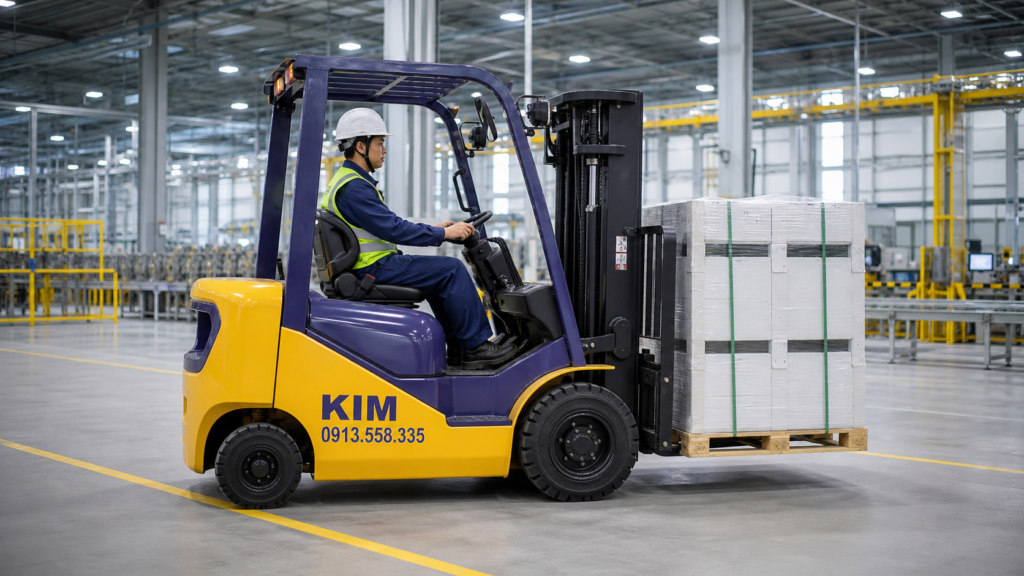 Cho thuê xe nâng tại KCN VSIP 2 – KIM 0913.558.335