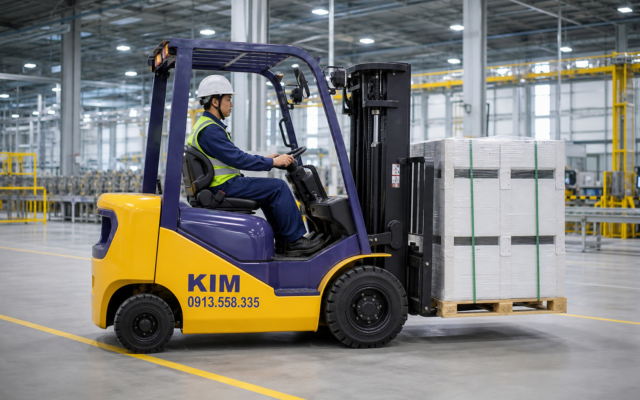 Cho thuê xe nâng tại KCN VSIP 2 – KIM 0913.558.335