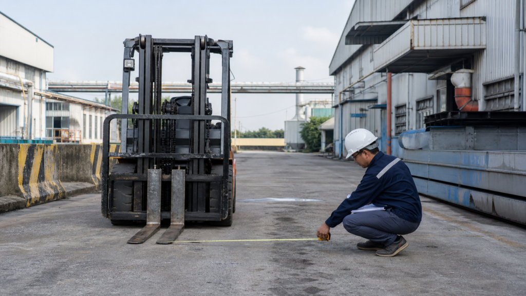 Khảo sát mặt bằng trước khi điều phối xe nâng